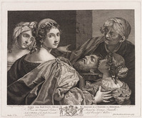KG 08107
<br/>
Het hoofd van Johannes de Doper naar Herodias gebracht
<br/>
<em>Vitalba, Giovanni (1738-1792 ca.)</em>